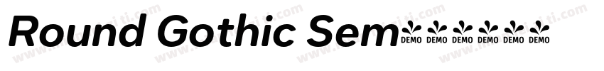 Round Gothic Sem字体转换